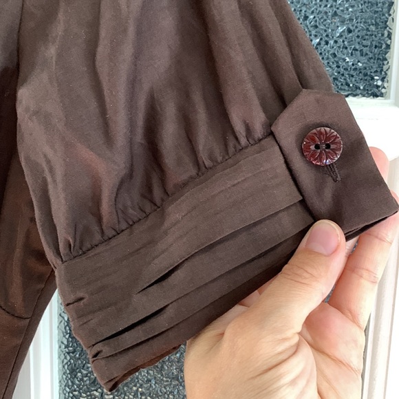 LAUNDRY Espresso Brown Tee Wrap Waist Midi Dress (2) - Picture 6 of 11